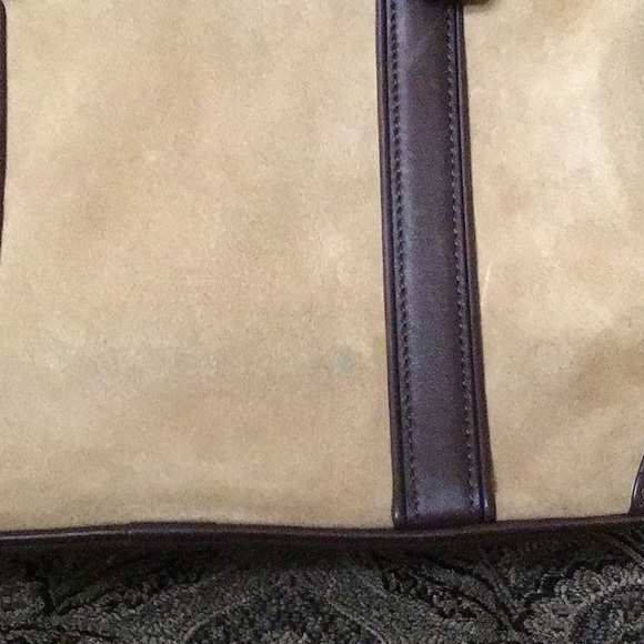 ✨Vintage Retired Coach Hampton✨ #7536 Suede with Leather Trim - Picture 15 of 16